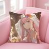 D-DARLING in the F-FRANXX Аниме Наволочка для Подушки Дома и в Машине Многоцелевая Наволочка - Двусторонняя, Мягкая и Прочная для Повседневного Использования