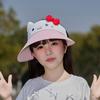 Children's Hats Summer Travel Sunscreen Hats Cartoon Cute Big Brim Empty Top Hats Male and Female Babies Outdoor Sun Hats