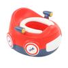 Cute Car-Shaped Toilet Training Potty, Easy To Clean, PU Cushioned, Multifunctional, Toddler Potty, Curved Backrest (Red and Blue)