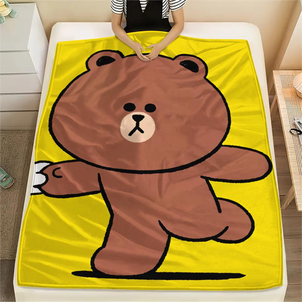 Brown Cute Blanket, Cozy Throw for Sofa Bed, Ideal Gift for Brown Fans.chl