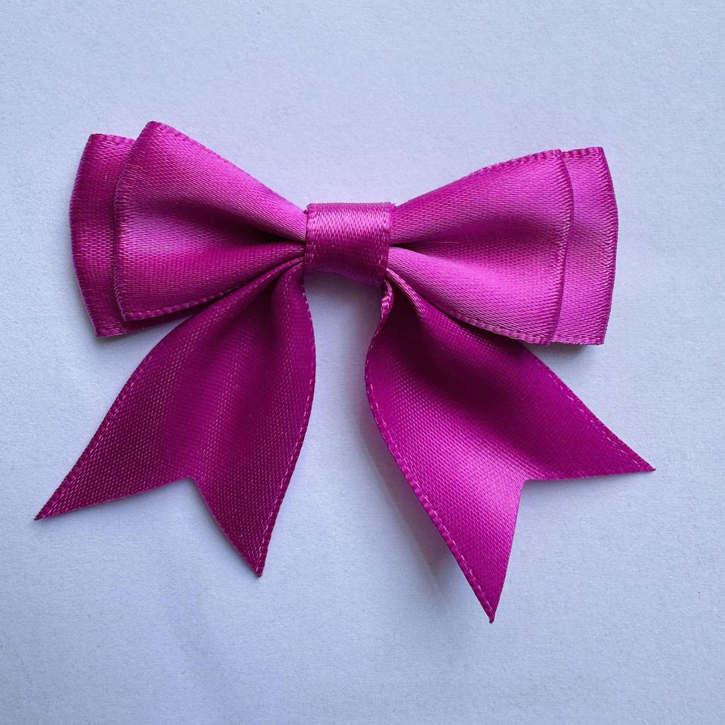 Double-Layer 8-Minute Polyester Swallowtail Ribbon Waist Bow and Headdress Accessory