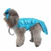 Осенне-зимняя новая флисовая теплая одежда для домашних животных, костюмы для собак и кошек, цветочная одежда-трансформер с четвероногим динозавром