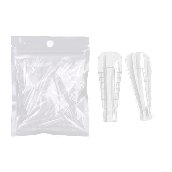 60 шт. накладные ногти быстрое наращивание съемные безвредные не вызывающие аллергии ультратонкие удлиненные ногти