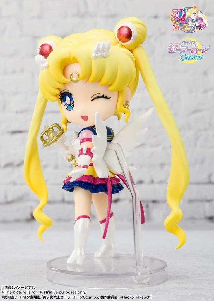 TAMASHII NATIONS Figuarts mini Прекрасная Воительница Сейлор Мун Сейлор Мун Итернал 90 мм АБС ПВХ Окрашенная Подвижная Фигурка BAS63968 -Издание Космос- Прибл.. &