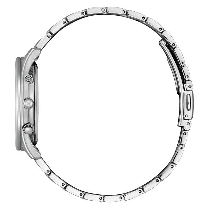 Citizen Часы Citizen Collection Simple Adjust Eco-Drive Радиоуправляемые Тонкие AS1060-54E Мужские Серебристый/Черный