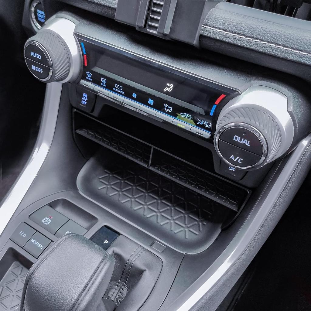 EDBETOS 3PCS Center Console Organizer Tray Set Compatible With Toyota RAV4 -2024 2025 And -2025 Prime Accessories Ert Armrest Storage Box, Dash