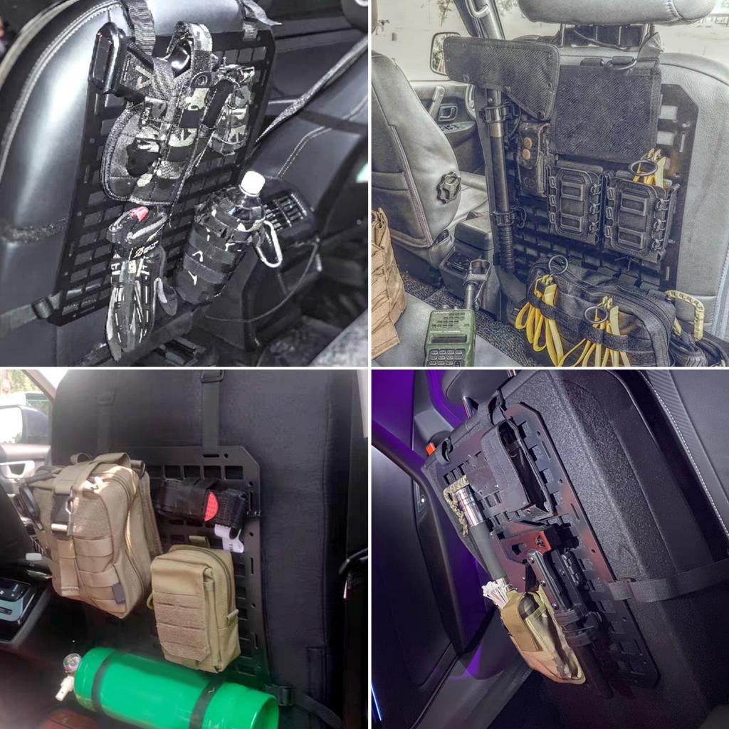 Жесткая панель MOLLE, тактическая, органайзер для спинки сиденья автомобиля, универсальная панель для транспортных средств, грузовиков, автомобильный багажник, простая установка