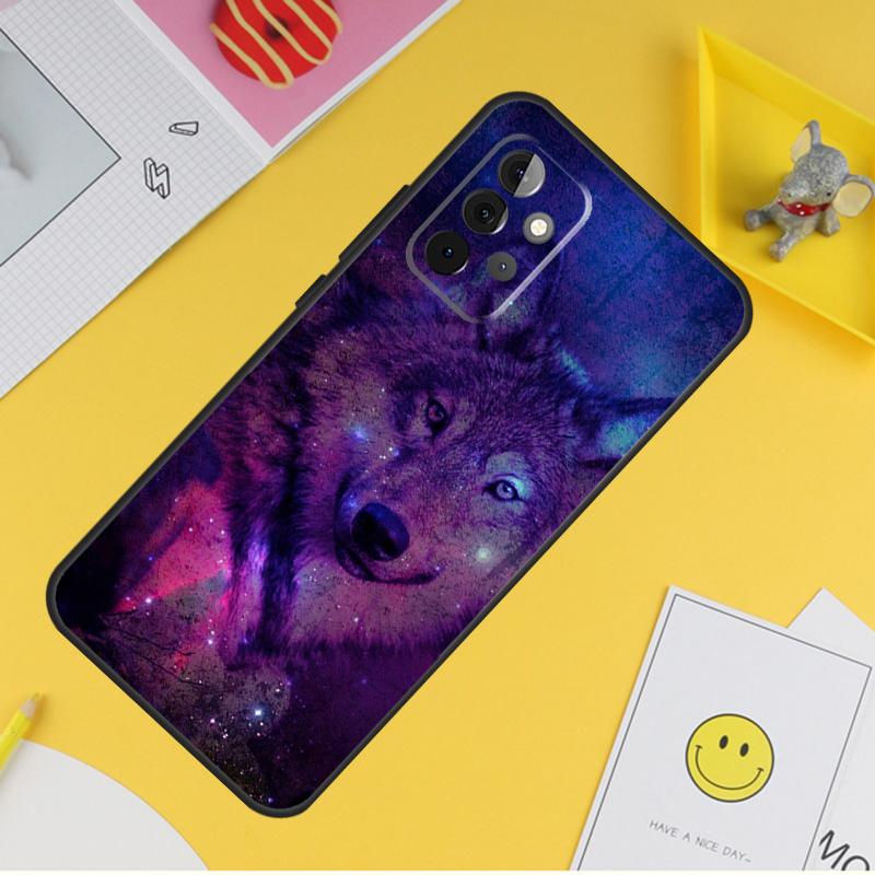Чехол с животными и волком Galaxy для Samsung Galaxy A55 A35 A25 A15 A51 A71 A12 A32 A52 A13 A33 A53 A14 A34 A54, чехол