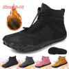 Зимние зимние ботинки для мужчин и женщин, сохраняющие тепло, хлопковая обувь, уличная походная обувь, плюшевые теплые высокие ботильоны, мужские кроссовки