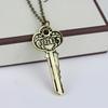 Sherlock 221b House Key Necklace Vintage Key Shape Pendant Necklaces For Women Men Fans Jewelry Cosplay Gifts Accessories