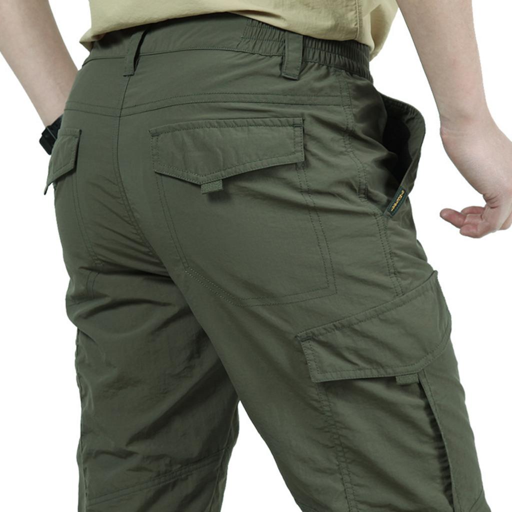 Plus-size Men's Multi-pocket Quick-drying Sports Pants