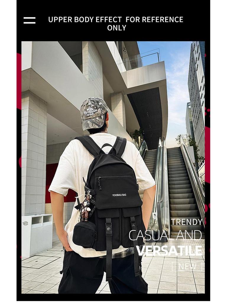 High-Capacity Backpack for Students: Stylish and Trendy for Junior High, High School, and University