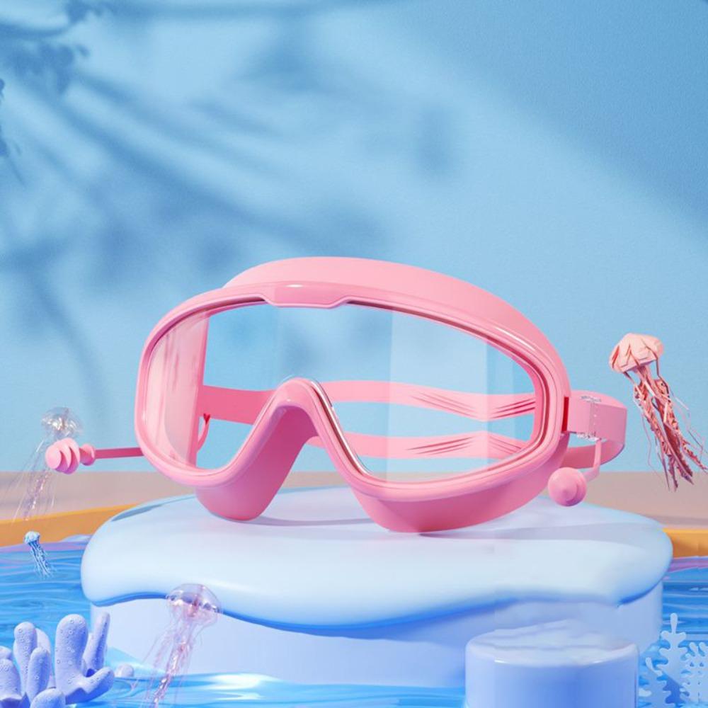 Waterproof Swimming Goggles Large Frame Water Racing Glasses Elastic Diving Eyewear Diving