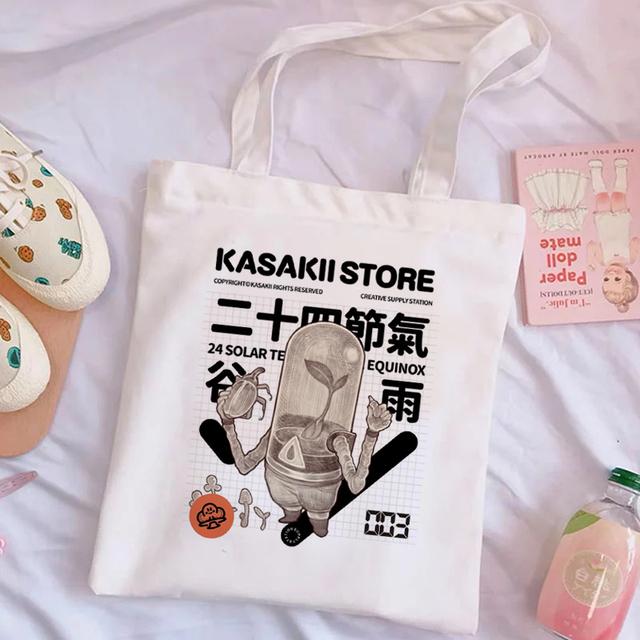 Женская сумка для покупок с рисунком сердца с милым принтом Kawaii сумка Harajuku Холст Сумка для покупок Сумка для девочек Сумочка One