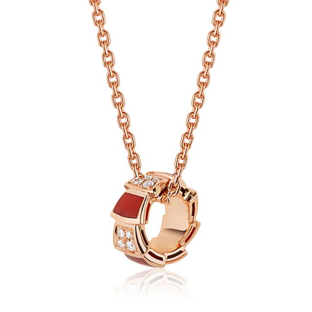 Женская мода 925 стерлингового серебра позолоченный рябчик змея кулон ожерелье с бриллиантами тренд вечерние темпераментные украшения