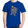 Btc Crypto Basketball In Space Tshirt For Unisex Bitcoin Cryptocurrency Miners Meme Clothing Fashion Cotton Short Sleeve Tshirt