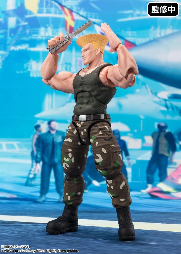 TAMASHII NATIONS Street Fighter Series Guile 160mm ABS PVC Painted Movable Figure S.H.Figuarts -Outfit 2- Approx. &