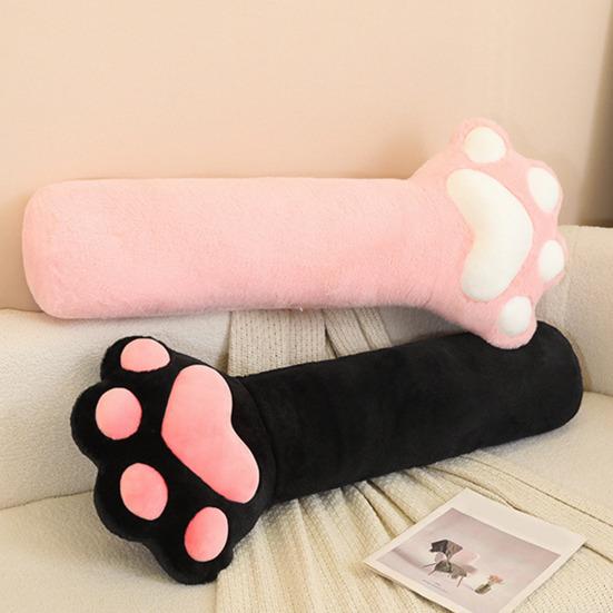 Leg Pillow for Side Sleepers Long Cat Paw Pillow Elastic Fully Filling