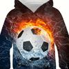Футбольная серия 3D принт мальчики повседневный пуловер с длинным рукавом толстовки мальчики свитшот для весны и осени дети толстовки топы для активного отдыха