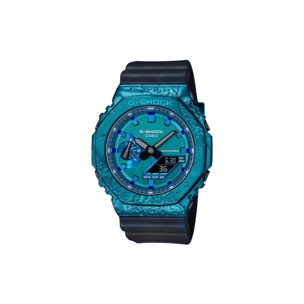 Casio Мужские Полностью Металлические Часы Серии 44,4 мм Синие GM-2140GEM-2A GM-2140GEM-2A
