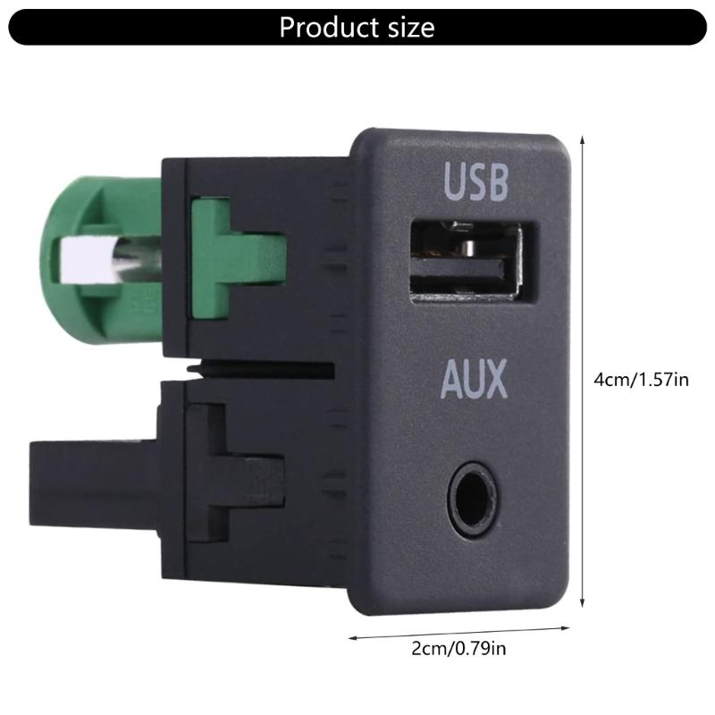 Replacement AUX USB Switches Port Socket & Cable USB AUX Switches Plug with Cable for RCD510 RCD310 Auto Accessories