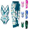 Fashion Women's Integrated Swimwear Bikini Swimwear Chiffon Beach Skirt Two Piece Set