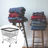 Laundry Basket Laundry Basket On Wheels Laundry Hamper Home Office Household Storage Shelf Clothes Hanger Trolley With Wheels