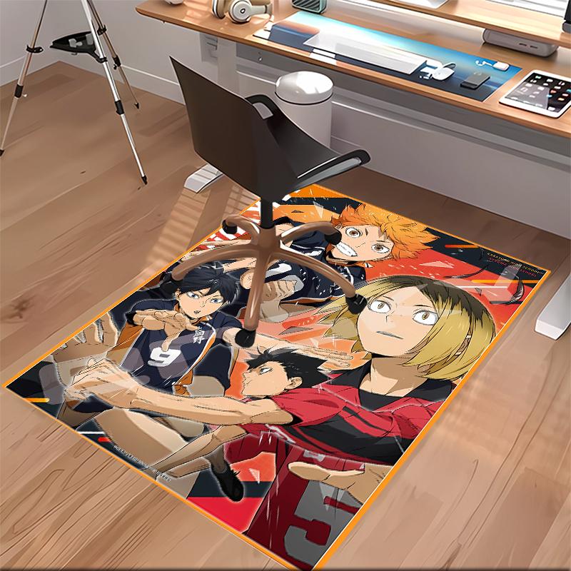 Haikyu Printed Absorbent Washable Carpet, Non-Slip Bathroom Mats, Kitchen Rugs, Yoga Mat,Living Room Entrance, Camping Picnic Rugs