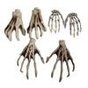 Halloween Skeleton Hands Fake Scary Realistic Human Hand Bone Halloween Life Size Zombie Party Scary Props Decorations