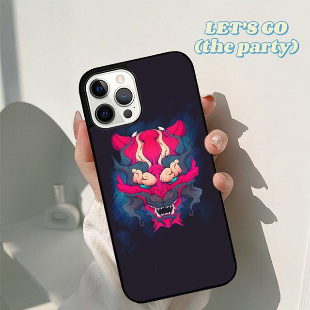 Осенняя японская маска самурая они Чехол для телефона для iPhone 16 15 12 mini 11 13 14 Pro Max SE 2020 Apple 6S 7 8 Plus Coque