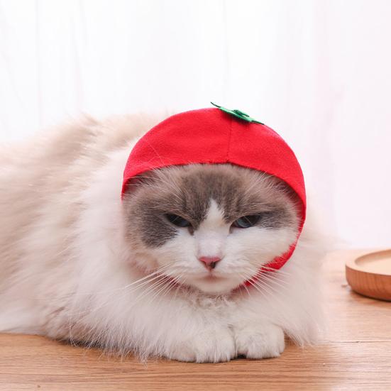 Шляпа для домашних животных, дышащая креативная форма, супер милая, не вызывает аллергии, удобная в носке декоративная нетканая ткань