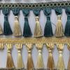 Утолщенный подвес для штор с двойным открытием и кисточками