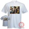 Jesus On a Dinosaur TRex Urban Art Graffiti Direct To Garment Printed T-shirt