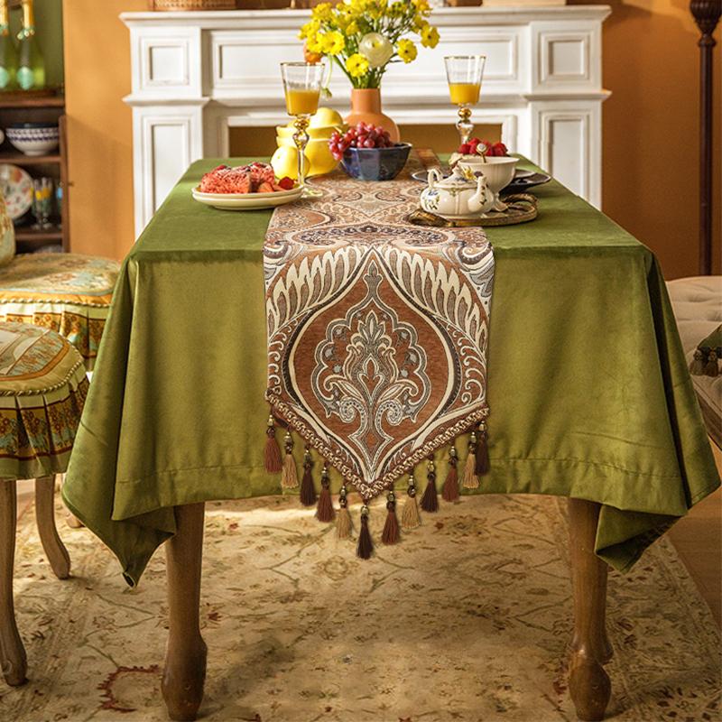 Новый винтажный роскошный настольный флаг, хит продаж, скатерть для гостиной в сельском стиле, европейский высококачественный пылезащитный журнальный столик, полотенце, чехол для ТВ-шкафа
