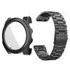 Stainless Steel Band QuickFit Metal Strap Watchband and PC Case for Garmin Fenix 8 43MM 47MM 51MM Watch Accessories