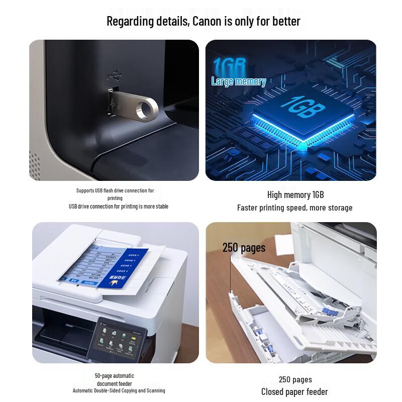 Canon iC MF752Cdw A4 Color Laser Multifunction Printer CN plug (adapter included)