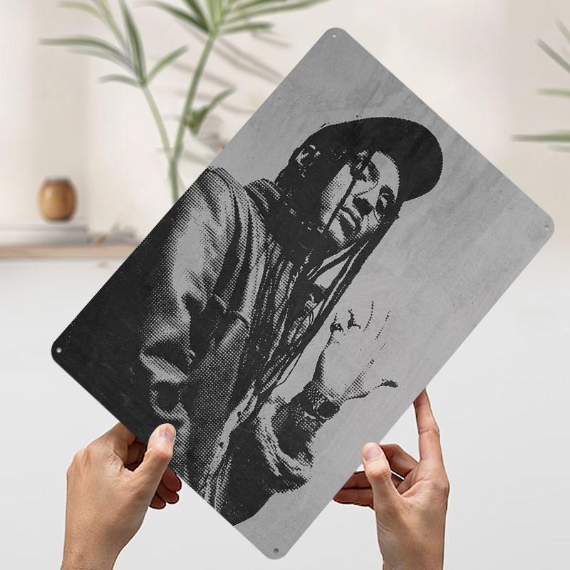 RIN Rap Poster Customized Wall Art Vintage Metal Signs Retro Tin Plaque for Man Cave Gamer Decoration Room House Decor Wand Deko