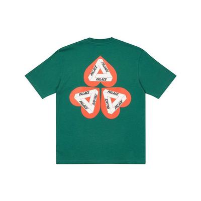 Футболка с коротким рукавом Tri-Ferg Heart Pattern, топы унисекс, зеленая P20TS110