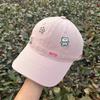 Korea Cute Bear Star Embroidery Baseball For Lady Women Girls Student Cotton Hat High Quality Big Head Plain Gorras Sun Cap