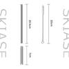 SKIASE Replacement Stainless Steel Straw Set for 900ml Tumbler (1 Stainless Steel Straw & 1 Brush)