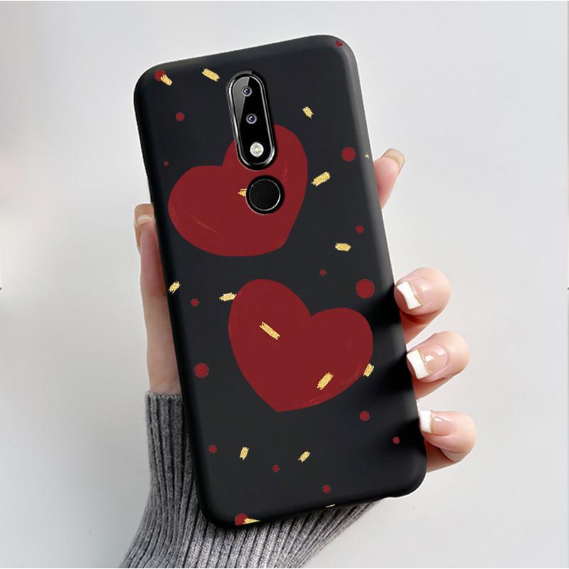 Силиконовый чехол для Nokia X5 X6 5.1 plus 6.1 plus Чехол для телефона Роскошная Мода Бабочки Цветы Мягкий Тонкий Черный Желе Чехол