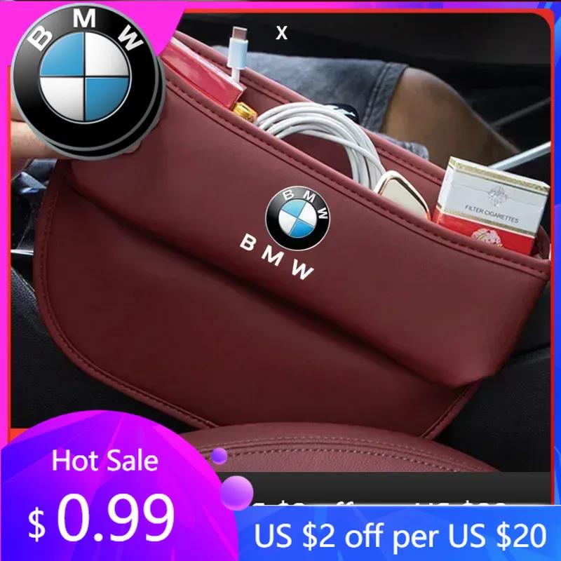LBHBE1 Car Sticker Hot 2025 Auto Seat Gap Storage Box Car Seat Organizer Holder for BMW F10 F11 F20 F30 X3 X4 X5 X6 X7 E46 E36 E39 E60