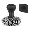 ABBY-Cast Iron Scrubber - 316 Cast Iron Cleaner Scrubber Chainmail Scrubber For Cast Iron Pans Skillet Scrubber Easy To Use