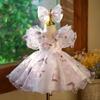 Summer Flower Fairy Party Dress for Little Girls - Puffy Princess Costume for One-Year-Olds