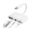 DOOLIKE Конвертер USB Type-C с двойными разъемами 2 в 1 Multi-in-1 Картридер для карт памяти SD TF из алюминия Smart OTG для мобильного телефона