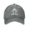 Vintage Not The Average GYM CUB Bear Baseball Caps Unisex Distressed Washed Sun Cap Funny Animals Outdoor Summer Gift Caps