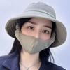 Кепка для лица Солнцезащитная маска для лица Панама Модная женская шляпа от солнца на открытом воздухе