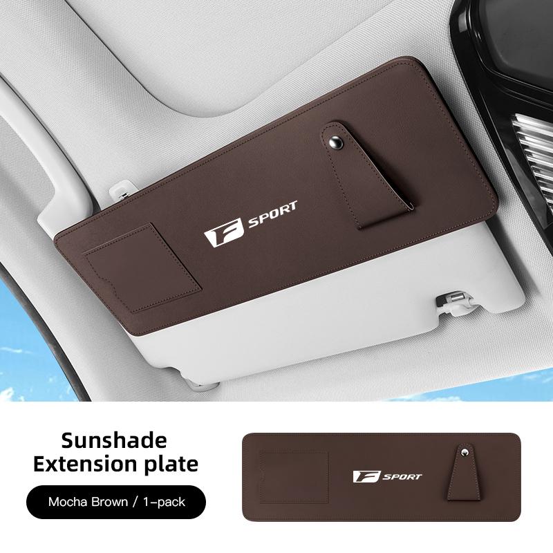 Car Sun Visor Extension Panel For Lexus Fsport IS250 Ct200h ES300h Anti-glare UV Sun Shield Card Holder Glasses Holder keychain IS4