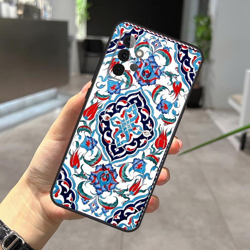 Чехол со старинным цветочным узором для Samsung Galaxy A22 A32 A52 A15 A16 A05 A26 A36 A56 A53 A33 A13 A34 A54 A14 A35 A55