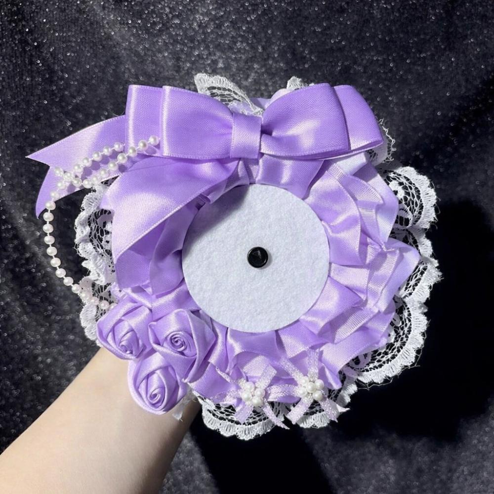 Милый DIY Держатель для карт с кружевом и лентой Аниме Кружевной Чехол для Фотокарточек Идол Дисплей Лолита Защитный Чехол для Фото Хранение Фотографий